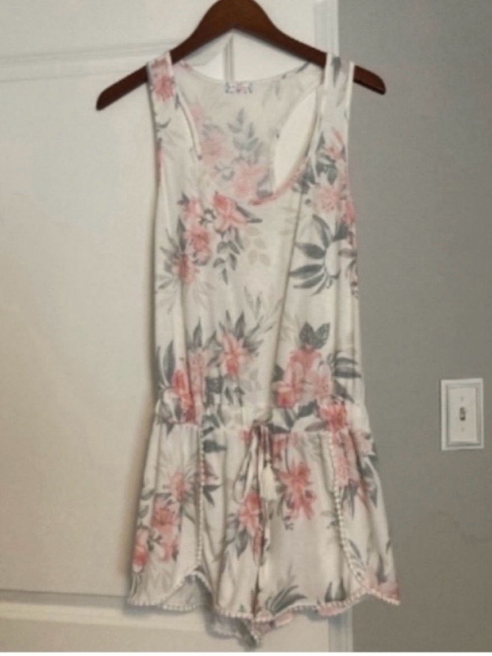 Altar’d State Floral Racerback Romper - Picture 1 of 3